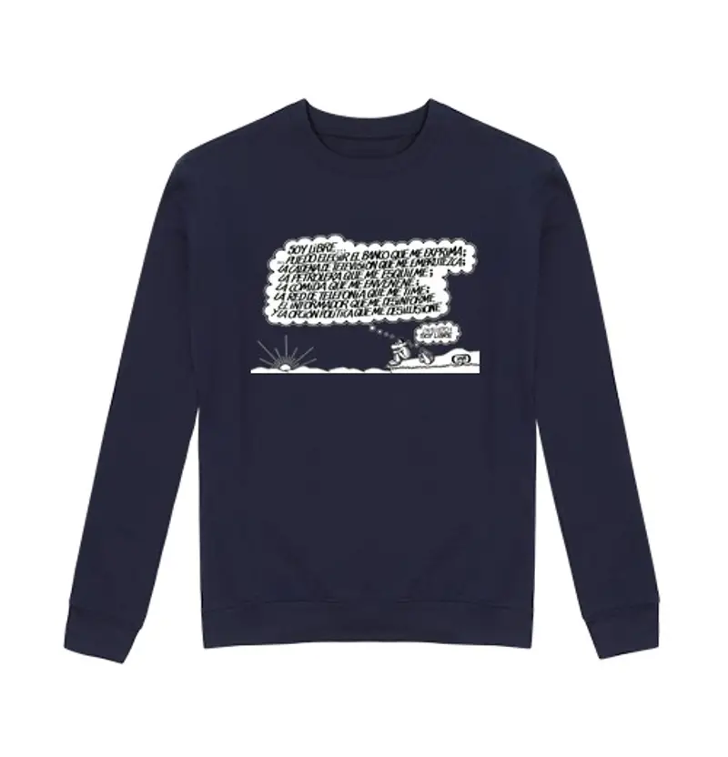 Felpa unisex felpa sono libero