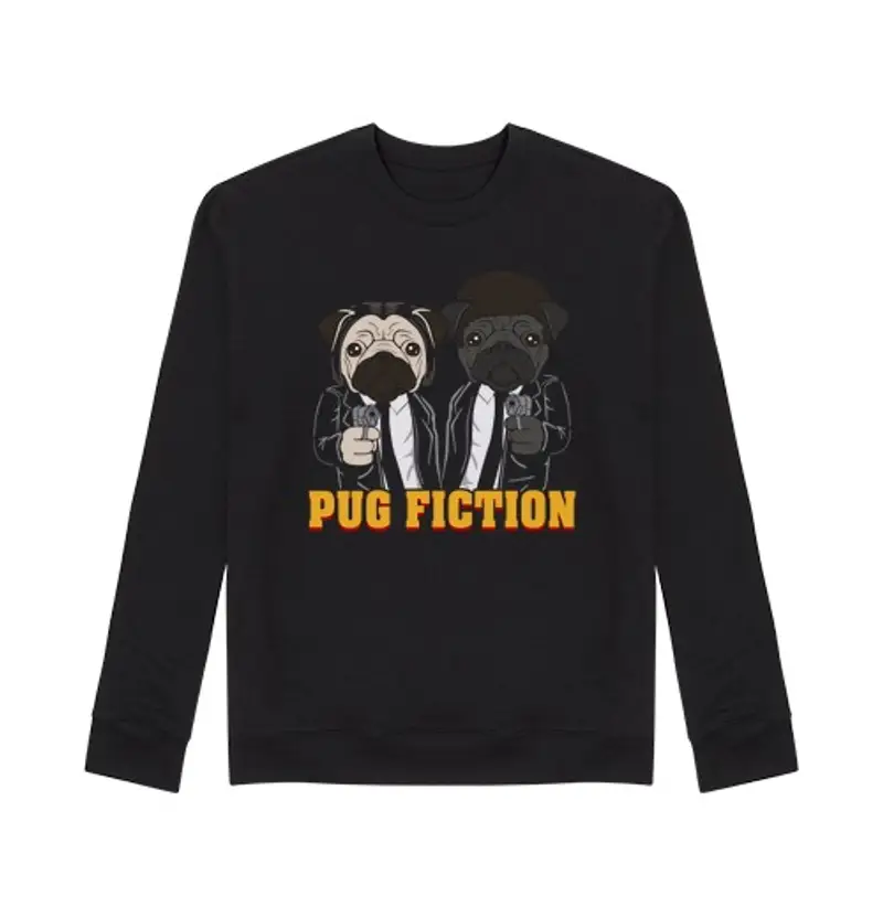 Felpa unisex finzione di carlino