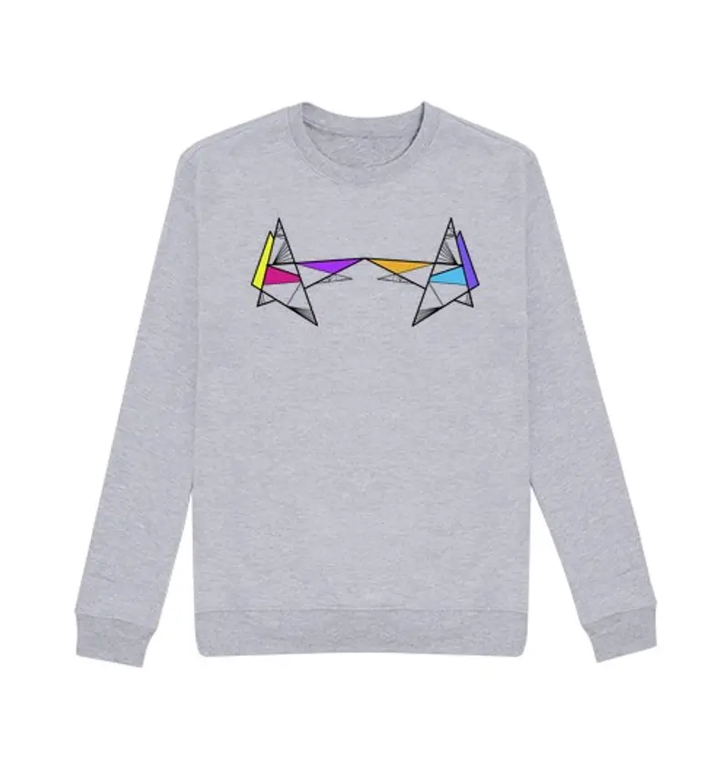 Felpa unisex geometria semplice