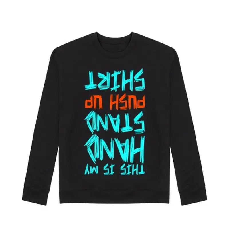 Felpa unisex hand supporto push up - crossfit