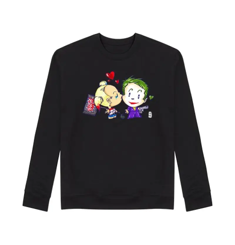 Felpa unisex harley kiss joker