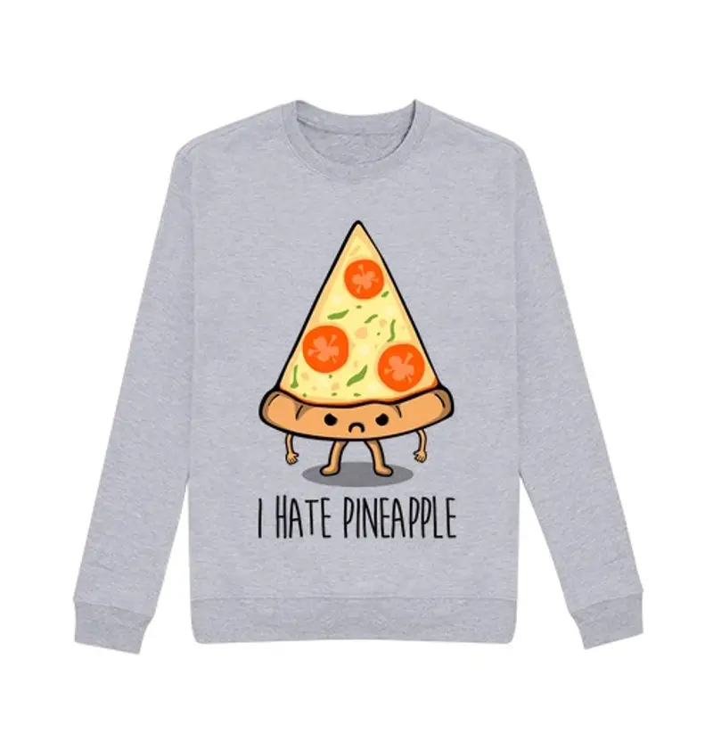 Felpa unisex I hate pineapple
