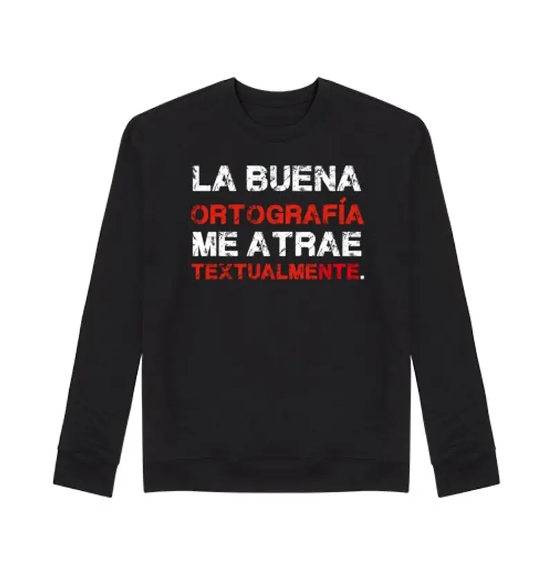 Felpa unisex il buona spelling attira me men testual