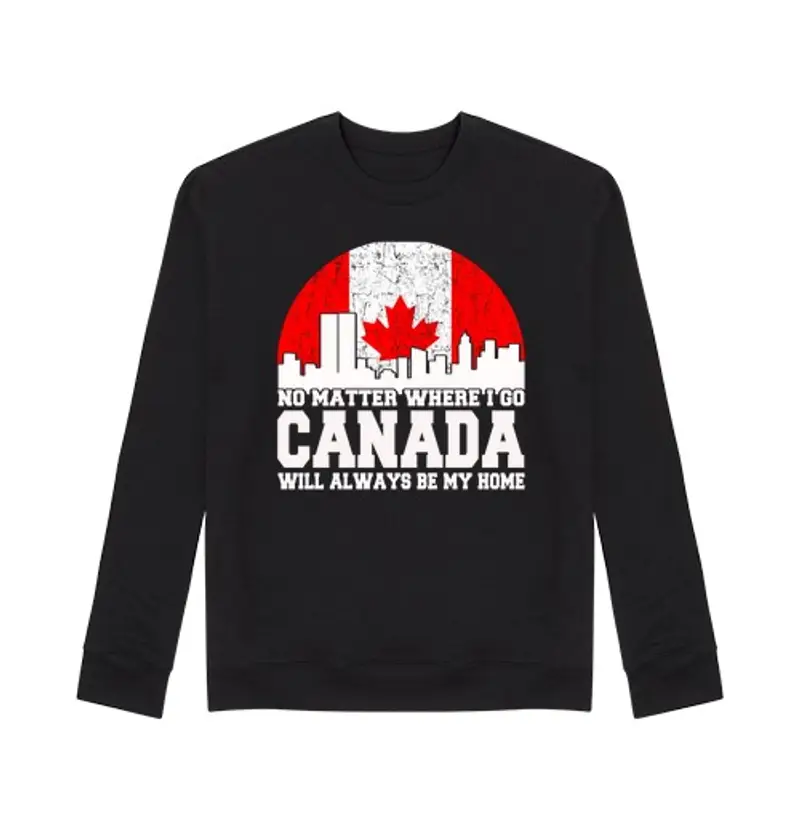 Felpa unisex il Canada sarà sempre la mia casa