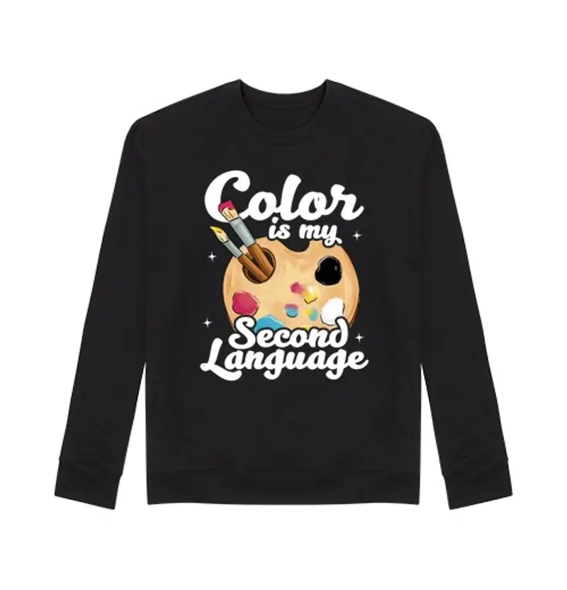 Felpa unisex il colore è la mia seconda lingua artis