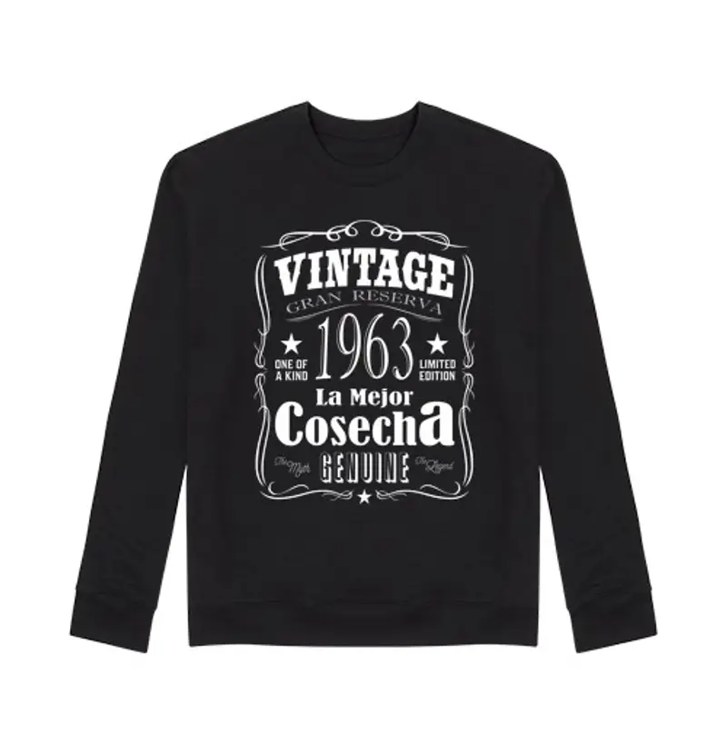 Felpa unisex il miglior raccolto del 1963