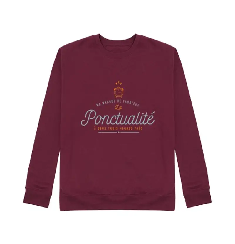 Felpa unisex il mio marchio di fabbrica puntualità