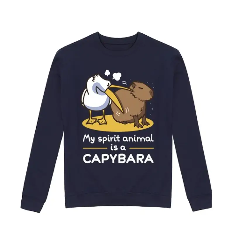 Felpa unisex il mio spirit è un cap ybara 2