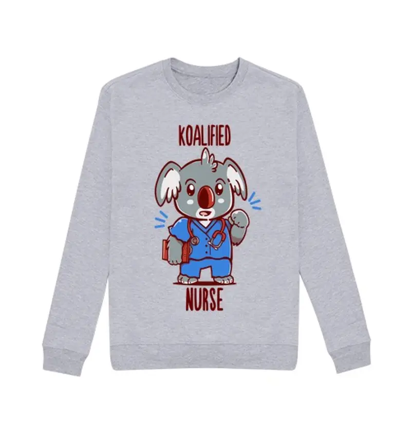 Felpa unisex infermiera koala - koala animal pun - felpa da uomo