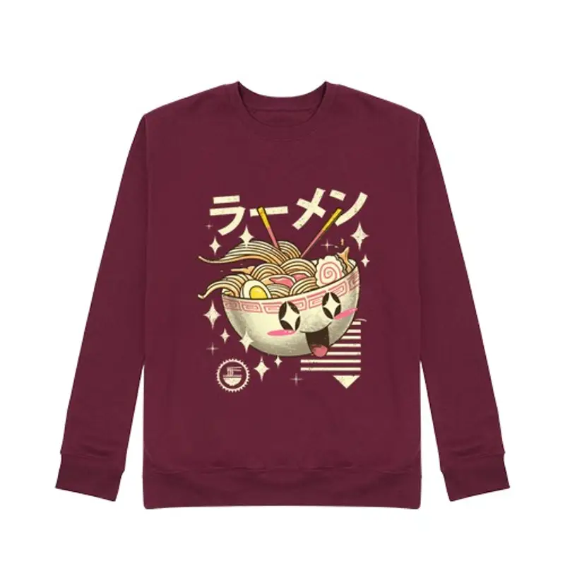 Felpa unisex kawaii ramen