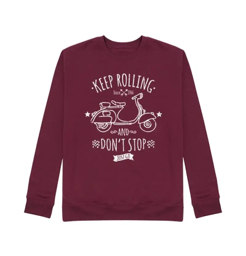 Felpa unisex la vespa keep giochi di ruolo e non si