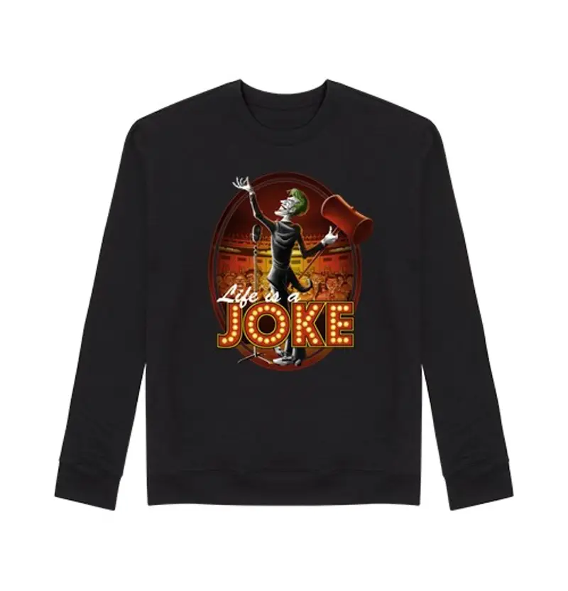 Felpa unisex la vita è uno scherzo
