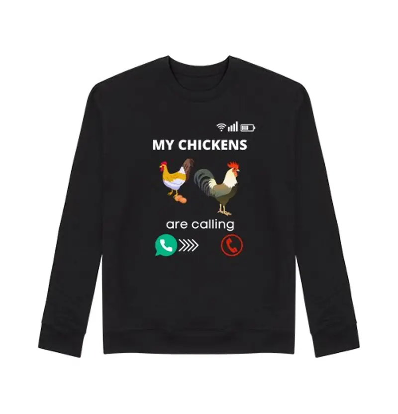 Felpa unisex le mie galline chiamano allevatore di g