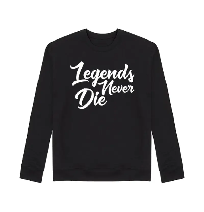 Felpa unisex legends never die never