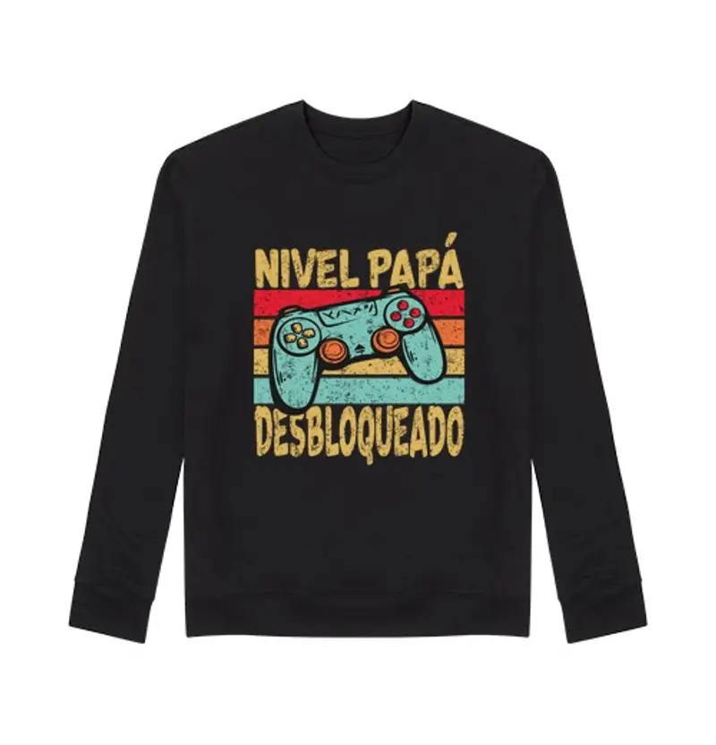 Felpa unisex livello papà SBLOCCA che adorare