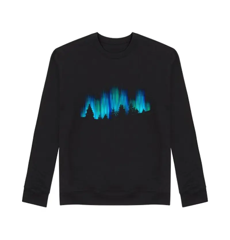 Felpa unisex luci polari dell39aurora boreale