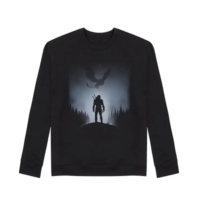 Felpa unisex lupo bianco