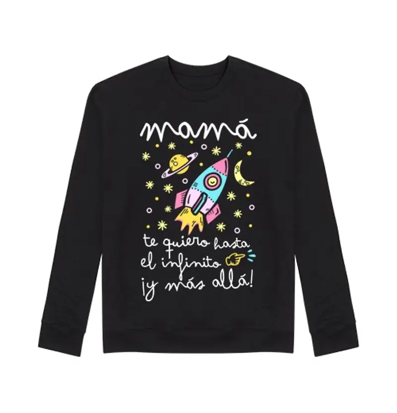 Felpa unisex mamma , ti amo all'infinito e più