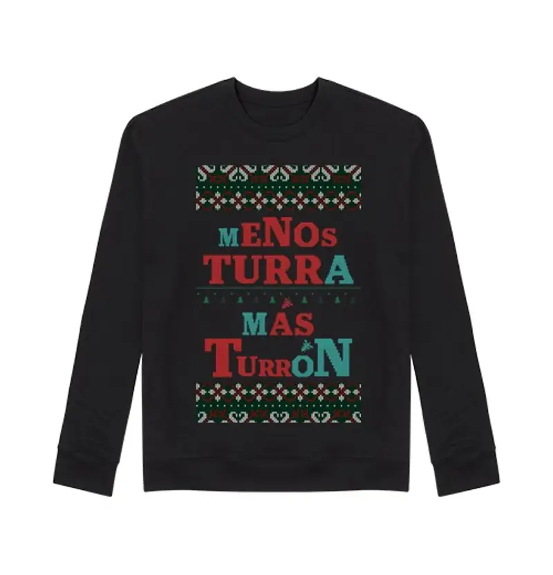 Felpa unisex meno torrone più torrone