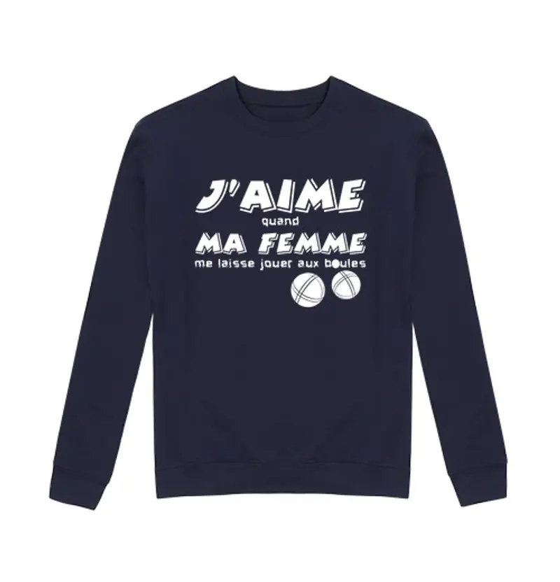 Felpa unisex Mi piace quando mia moglie mi lascia gi