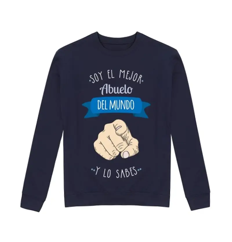 Felpa unisex miglior nonno del mondo (e si sa)