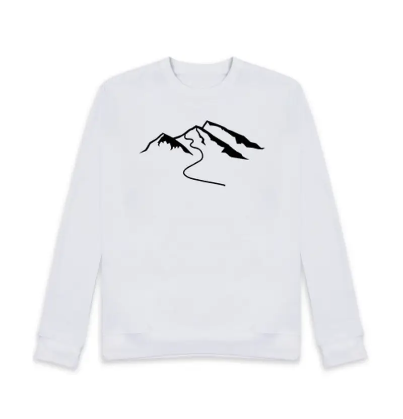 Felpa unisex montagne di neve