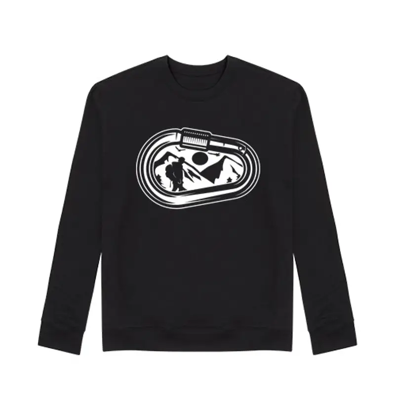 Felpa unisex moschettoni da arrampicata