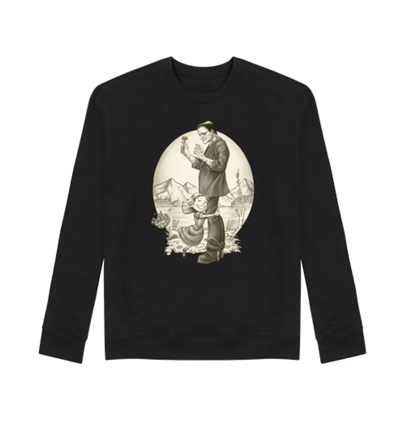 Felpa unisex mostro abbraccio