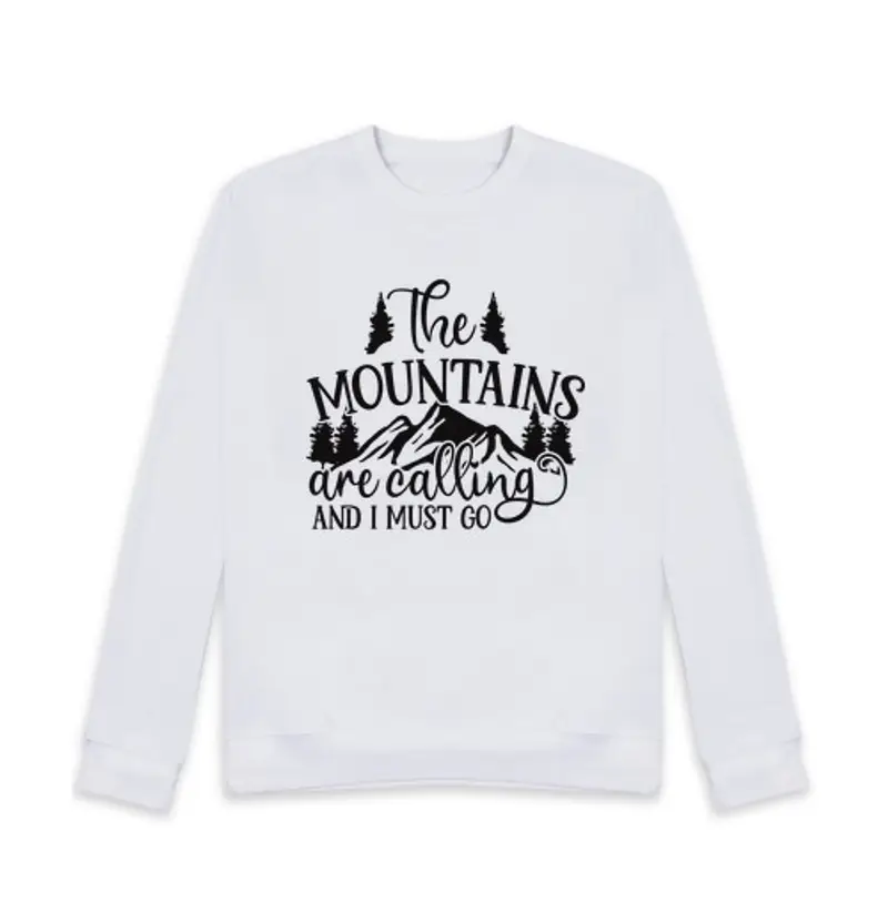 Felpa unisex mountain s are c all ING e devo andare