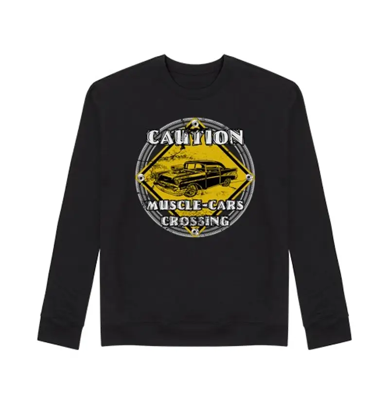 Felpa unisex muscle- cars cros senza g