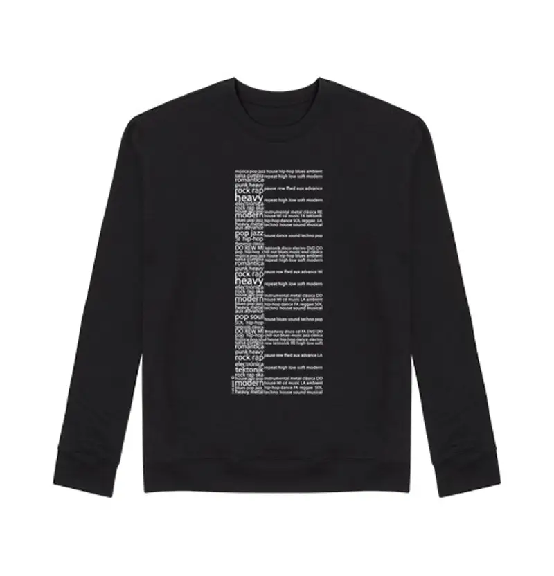 Felpa unisex musica per pianoforte