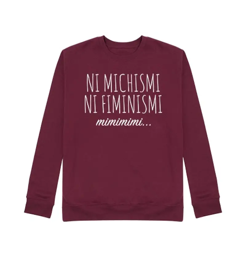 Felpa unisex né michismi né fiminismi