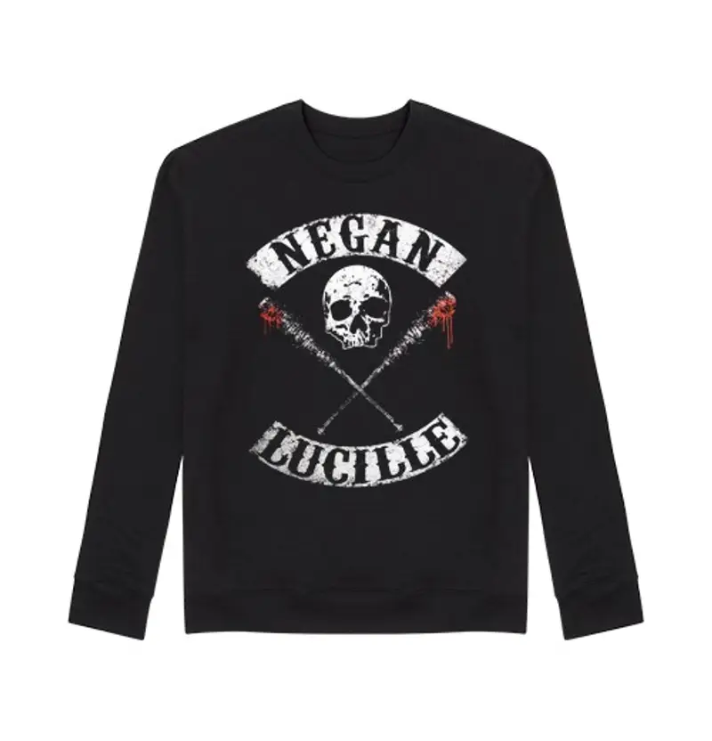 Felpa unisex negan e lucile (il walking morti)