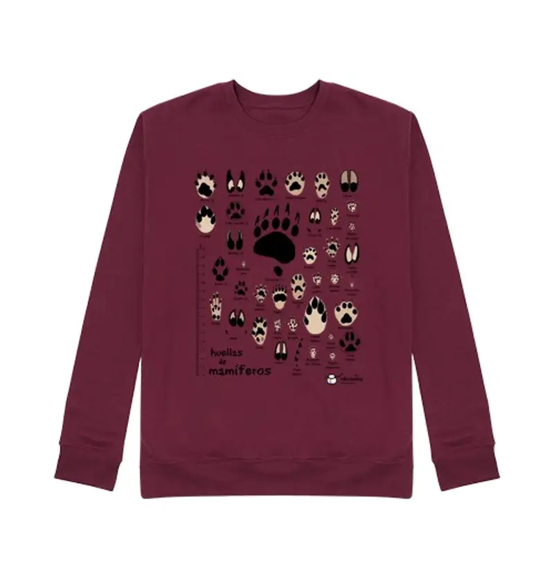 Felpa unisex nessuna traccia di mammiferi iberici. comune (