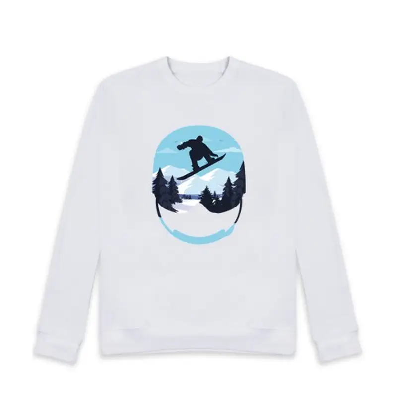 Felpa unisex neve surf sci snowboard montagna