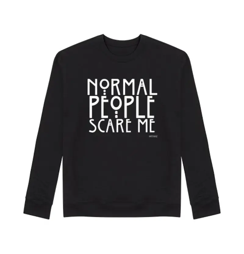 Felpa unisex normale people mi spaventano #ahs