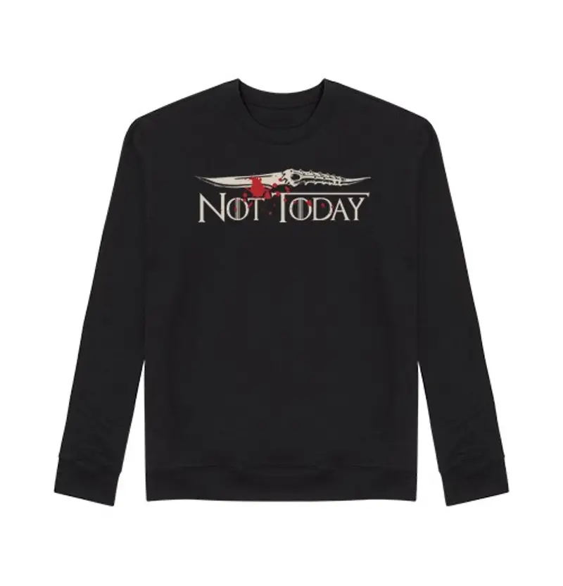 Felpa unisex not al day (gioco of thr one )