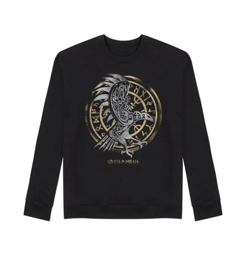 Felpa unisex Odino corvo solo