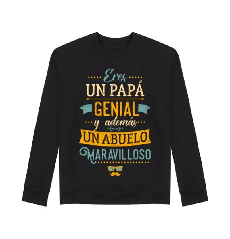 Felpa unisex papà bisnonno meraviglioso