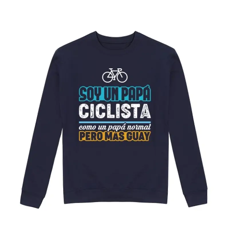 Felpa unisex papà ciclista