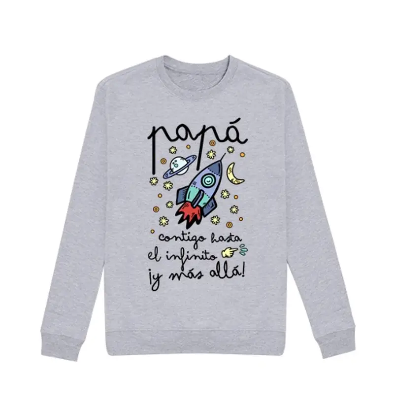 Felpa unisex Papà con voi per l'infinito e di pi