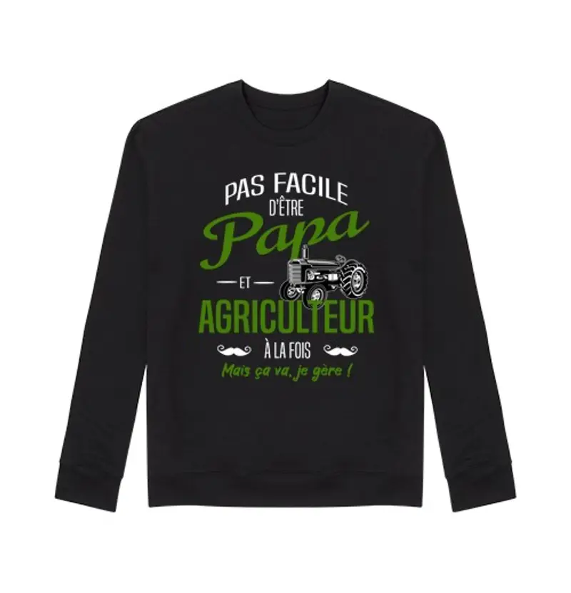 Felpa unisex papà contadinosauro