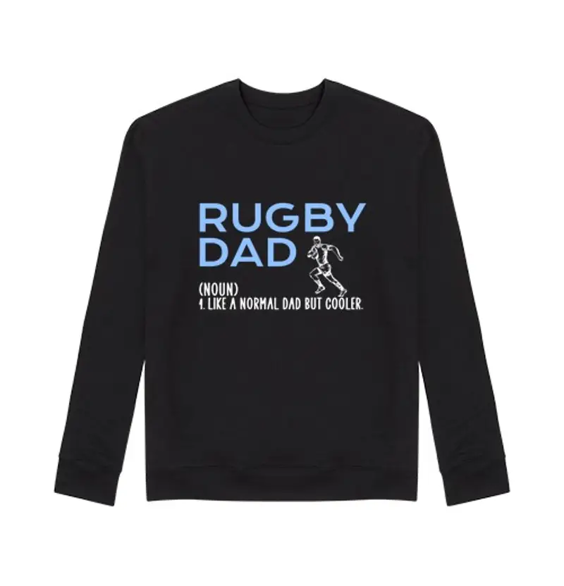 Felpa unisex papà di rugby
