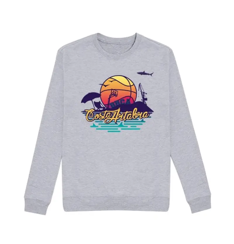 Felpa unisex playa grua bbca tramonto