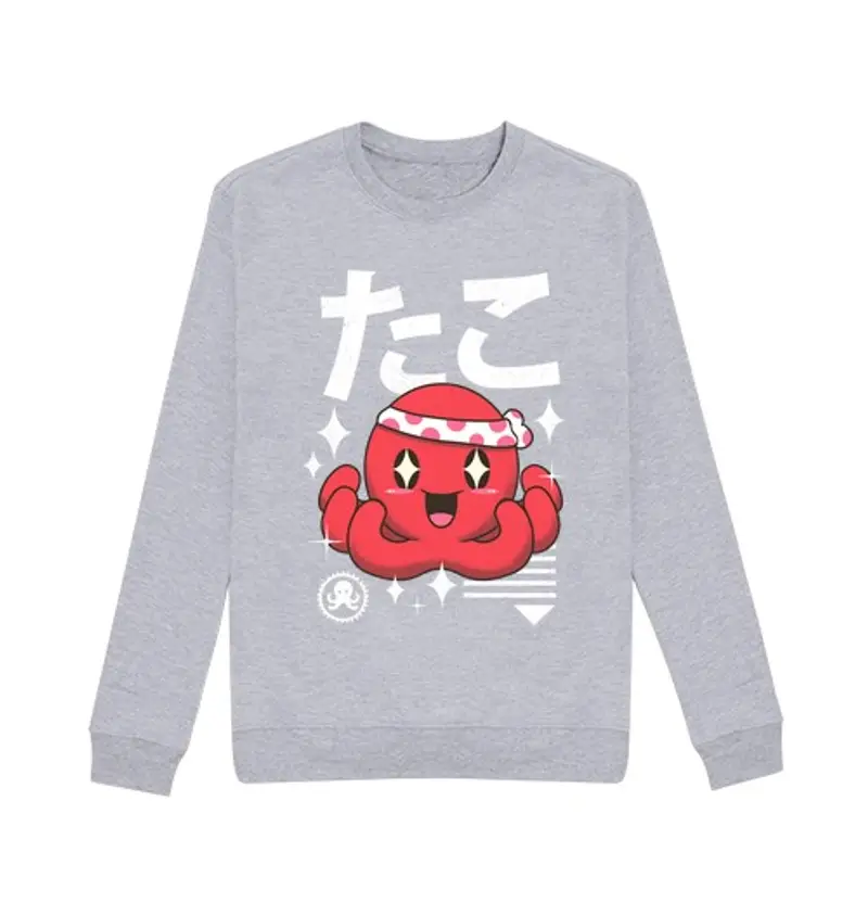 Felpa unisex polipo kawaii