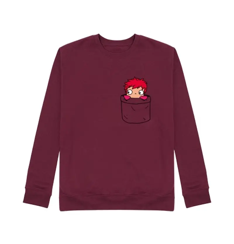 Felpa unisex ponyo in una pocket