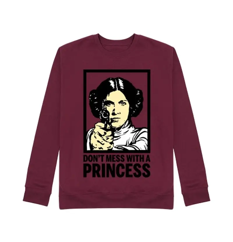 Felpa unisex principessa a leia ( wars star )