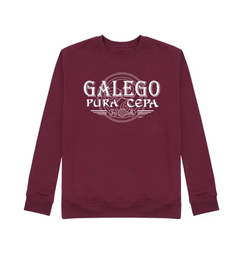Felpa unisex puro galiziano cepa - tris che l