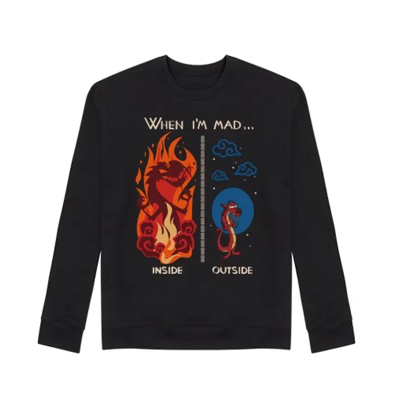 Felpa unisex quando sono mad