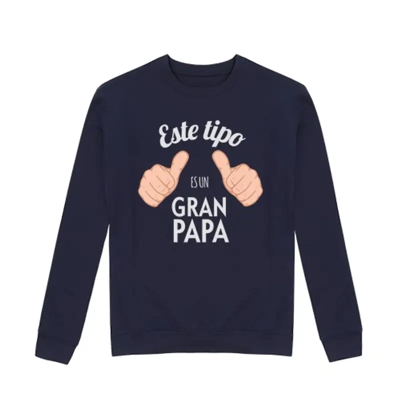 Felpa unisex Questo ragazzo è un grande papà (sfondo